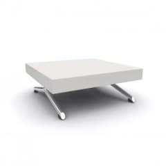 Modern White Table, 37 x 37 in.
