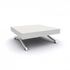 Modern White Table, 37 x 37 in.