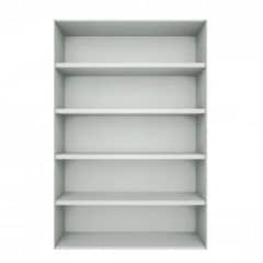White Bookshelf, 35 x 77 in.